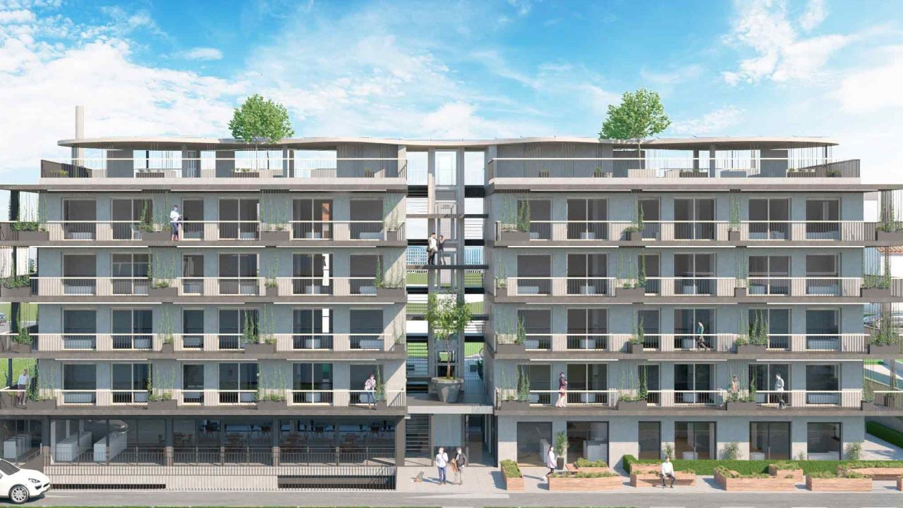 Residencia-para-mayores---Preverenges-Suiza---Fachada