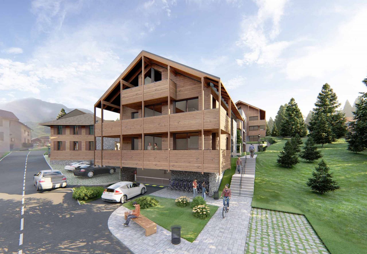 Conjunto-residencial-en-Saxon-Suiza---Fachadas-y-acceso