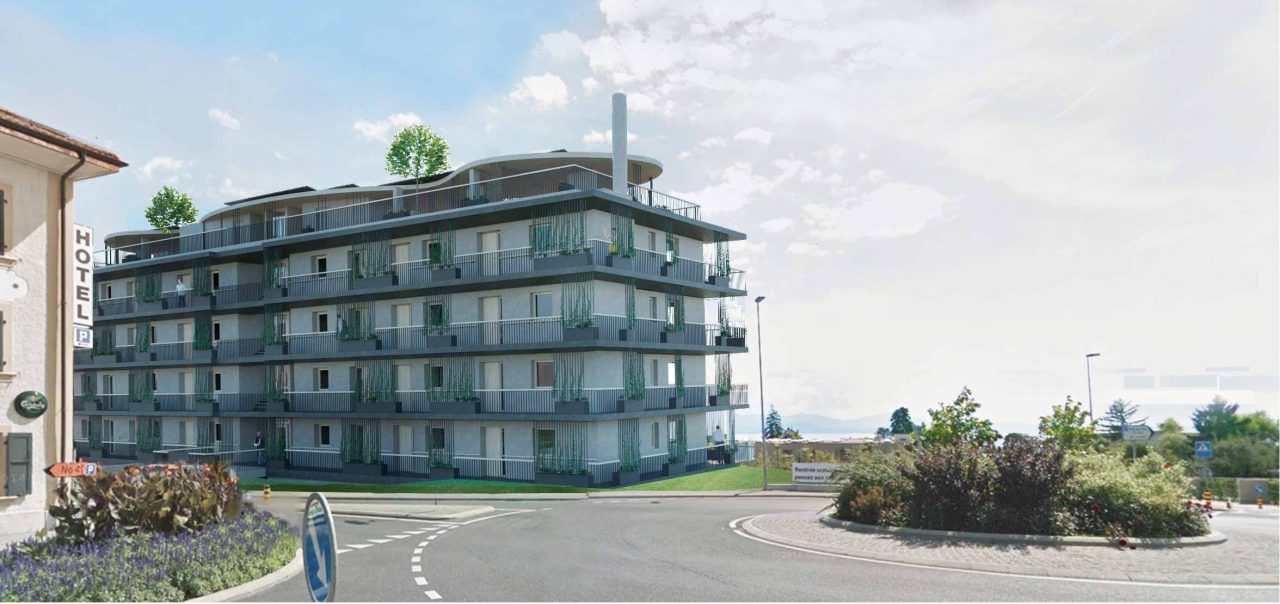 Residencia-para-mayores---Preverenges-Suiza---Fachada