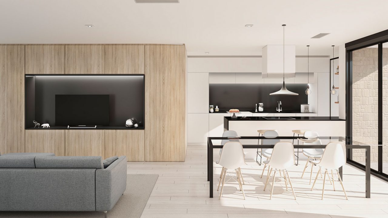 Miragolf-Residencial-10-viviendas-en-Betera-Valencia-Cocina-comedor