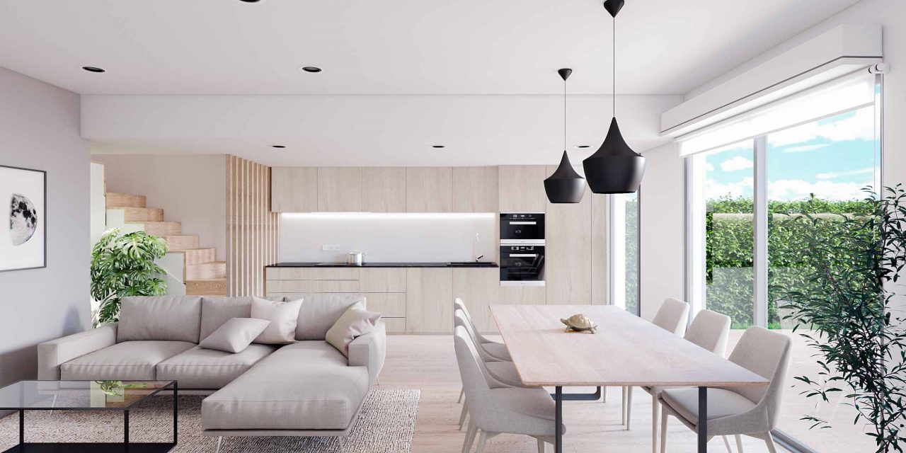 Sydney---4-viviendas-unifamiliares-en-Foios-Valencia---Estar-comedor-cocina