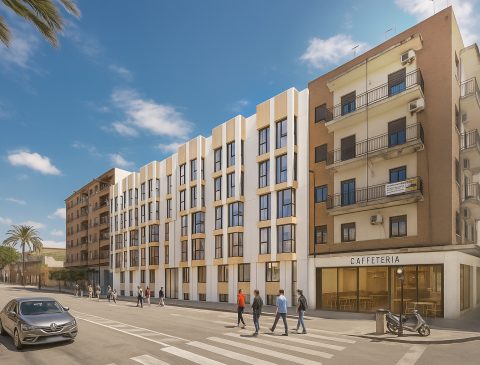 Fachada residencia de estudiantes